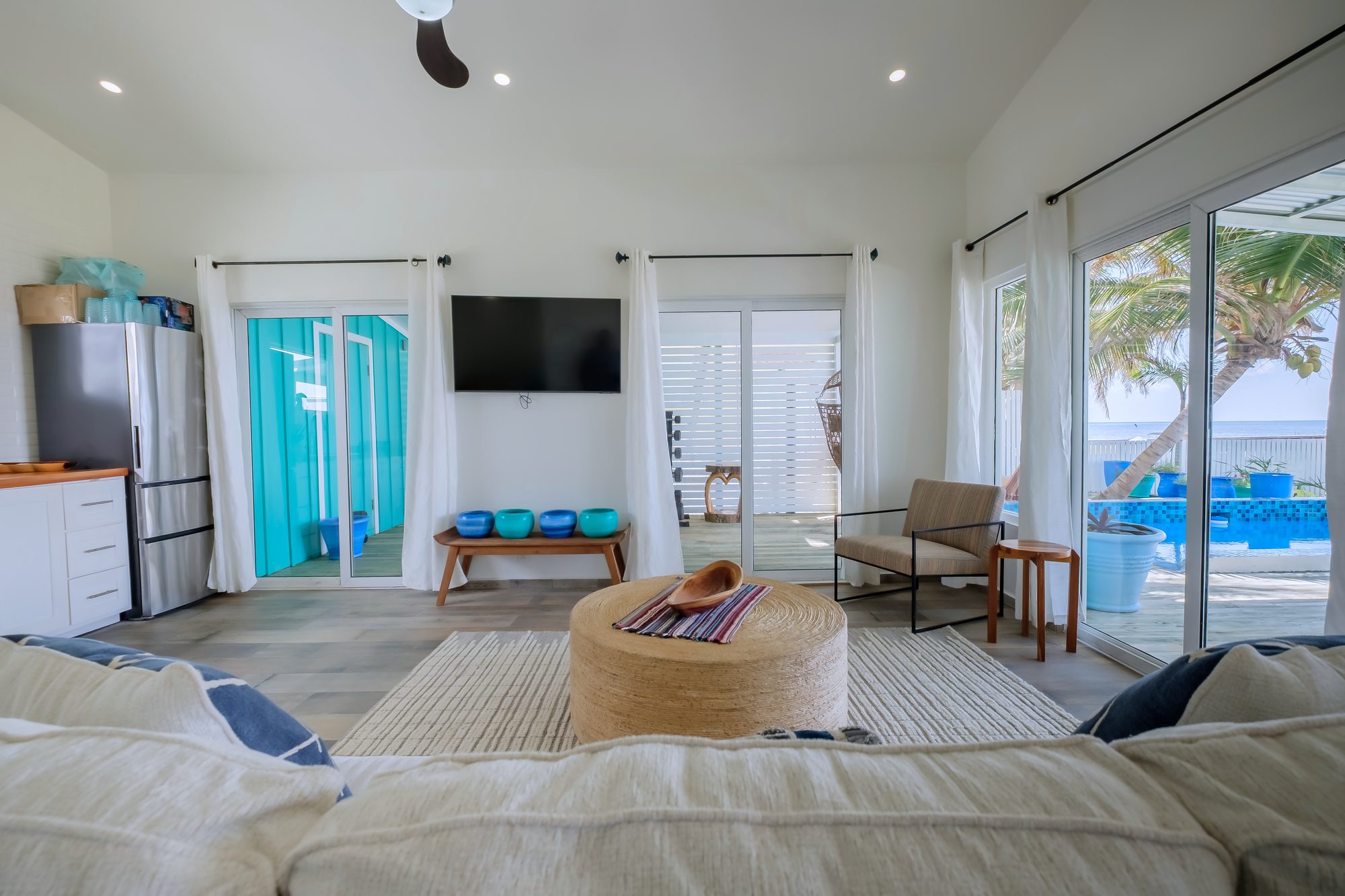 Interior of beachfront property San Pedro Belize